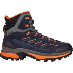Buty trekkingowe męskie Lowa Randir Mid Gtx. Niebieskie trekkingi męskie Lowa, na zimę, z materiału, za kostkę, bez zapięcia. Za 1,016.45 zł.