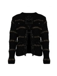 Pinko Kardigan "Allenamento" | 1G15RA Y6T8 | Kobieta | Czarny, Złoty. Czarne kardigany damskie Pinko, s, bez wzorów, z bawełny, eleganckie, bez kołnierzyka. W wyprzedaży za 579.00 zł.
