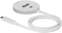 CLUB3D CAC-3026 ładowarka do urządzeń przenośnych Telefon komórkowy, Smartfon, Smartwatch, Telefon Biały DC Bezprzewodowe ładowanie Szybkie ładowanie. Białe zegarki smartwatch Club 3D, bez wzorów. Za 292.31 zł.