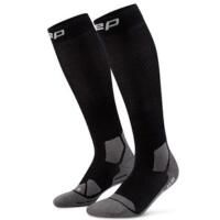 Wysokie skarpety hikingowe damskie kompresyjne z lekką amortyzacją CEP. Czarne skarpetki damskie CEP, bez wzorów, z elastanu. Za 209.00 zł.