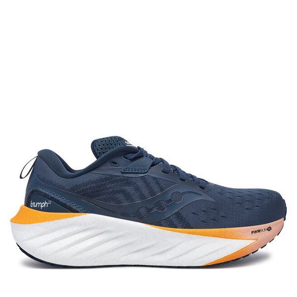 Buty do biegania Saucony. Niebieskie obuwie sportowe damskie Saucony, bez wzorów, bez zapięcia, do biegania. Za 549.99 zł.