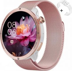 Smartwatch Rubicon Zegarek SMARTWATCH Rubicon RNCF14 siatka mesh + pasek. Zegarki smartwatch Rubicon, bez wzorów, z meshu. Za 279.00 zł.