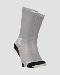 Skarpety X-Socks RUN DISCOVER MERINO CREW G701. Szare skarpetki damskie X-Socks, bez wzorów, z wełny. Za 139.99 zł.