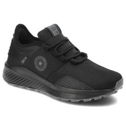 Czarne Sneakersy Big Star Damskie Buty Sportowe. Czarne obuwie sportowe damskie BIG STAR, na wiosnę, z aplikacjami, z materiału, bez zapięcia, trekkingowe. Za 199.00 zł.