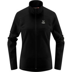 Bluza polarowa damska Buteo Mid. Czarne bluzy damskie Haglöfs, bez wzorów, z polaru, sportowe, bez ramiączek, bez kaptura. Za 300.00 zł.