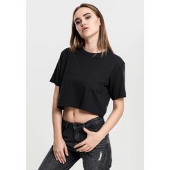 Koszulka damska Urban Classic short Oversized. Czarne bluzki damskie Urban Classics, bez wzorów, bez kołnierzyka, bez ramiączek. W wyprzedaży za 39.00 zł.