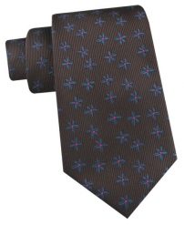 Krawat Męski - Angelo di Monti - Brąz w Drobne Kwiatki. Krawaty i muchy Angelo di Monti, bez wzorów, z tkaniny, eleganckie. Za 45.00 zł.