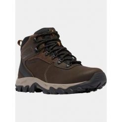 Buty Turystyczne Męskie Columbia Newton Ridge Plus II WP. Brązowe buty zimowe męskie Columbia, bez wzorów, bez obcasa, bez zapięcia. Za 359.00 zł.