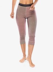 Legginsy termoaktywne damskie Ortovox 185 Rock'N'Wool Print SP. Czerwone legginsy damskie ORTOVOX, bez wzorów, z materiału. Za 416.89 zł.