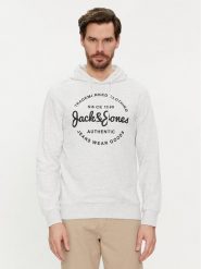 Jack & Jones Bluza Forest 12249237 Szary Standard Fit. Szare bluzy męskie Jack & Jones, l, bez wzorów, z bawełny, bez ramiączek, bez kaptura. Za 99.99 zł.