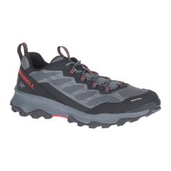 Buty turystyczne męskie Merrell Speed Strike. Szare buty sportowe męskie Merrell, bez wzorów, bez obcasa, bez zapięcia. W wyprzedaży za 401.50 zł.