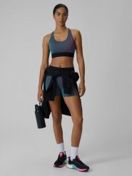 4F Legginsy krótkie treningowe damskie - multikolor L. Legginsy damskie 4F, bez wzorów, z dzianiny. Za 99.99 zł.