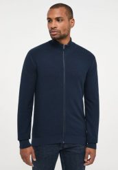 MUSTANG Edgar Zip Cardigan MĘSKI SWETER ROZPINANY SKY CAPTAIN 1013275 5323. Swetry męskie Mustang, m, bez wzorów, bez kołnierzyka, bez ramiączek. Za 189.99 zł.
