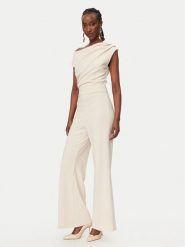 Rinascimento Kombinezon CFC0020254002 Beżowy Regular Fit. Brązowe sukienki damskie Rinascimento, l, bez wzorów, z syntetyku, bez kołnierzyka, bez ramiączek. Za 749.99 zł.