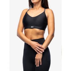 Biustonosz sportowy Under Armour Infinity Low Covered Sports Bra. Czarne bielizna sportowa damska Under Armour, xs, bez wzorów. Za 229.99 zł.