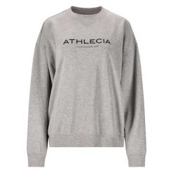 Damska bluza z dekoltem Athlecia Atkins. Szare bluzy damskie Athlecia, bez wzorów, bez ramiączek, bez kaptura. Za 170.00 zł.
