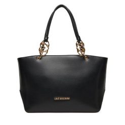 Torebka LOVE MOSCHINO. Czarne shopperki damskie Love Moschino, bez wzorów, bez dodatków. Za 739.99 zł.