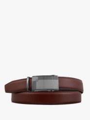 Brązowy pasek męski skórzany. Brązowe paski męskie Ryłko, z jeansu, eleganckie. Za 129.99 zł.