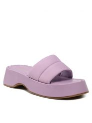 DeeZee Klapki Y8865-7A Fioletowy. Fioletowe klapki damskie DeeZee, bez wzorów, z materiału, bez obcasa, bez zapięcia. Za 199.99 zł.