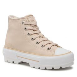 Trampki Big Star Shoes. Brązowe trampki i tenisówki damskie BIG STAR SHOES, bez wzorów, bez zapięcia. Za 149.99 zł.