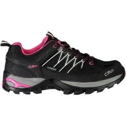 Buty CMP Rigel Low Wp W 3Q5445661UE czarne. Czarne obuwie trekkingowe damskie z materiału, bez zapięcia. Za 602.58 zł.