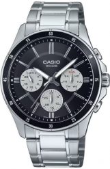 Zegarek Casio Zegarek Męski Casio MTP-1374D-1A3 Srebrzysty ( 47 mm). Zegarki męskie Casio, bez wzorów. Za 346.86 zł.