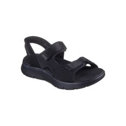 Sandały SKECHERS SLIP-INS GO WALK FLEX Czarny. Czarne sandały męskie Skechers, na lato, bez wzorów, z tkaniny, bez zapięcia. Za 298.99 zł.