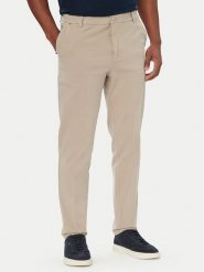 BOSS Chinosy H-Kane1 50543304 Beżowy Modern Fit. Brązowe eleganckie spodnie męskie Boss, bez wzorów, z bawełny. Za 629.99 zł.