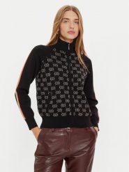 Liu Jo Sport Kardigan TF4224 MS63L Czarny Regular Fit. Czarne kardigany damskie Liu Jo Sport, l, bez wzorów, z syntetyku, sportowe, bez kołnierzyka. Za 419.99 zł.