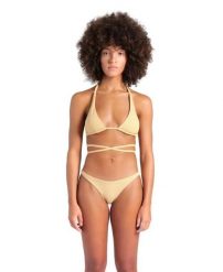 Strój kąpielowy damski dwuczęściowy bikini na basen plażę Arena Tech Wool. Żółte stroje kąpielowe damskie ARENA, s, bez wzorów, z elastanu. Za 61.98 zł.