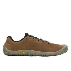 Buty do chodzenia męskie Merrell Vapor Glove. Brązowe buty sportowe męskie Merrell, bez wzorów, z gumy, bez zapięcia, trekkingowe. Za 615.00 zł.
