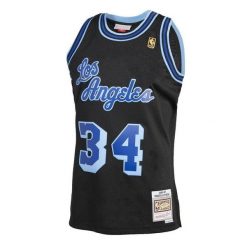 Koszulka NBA Los Angeles Lakers Swingman Shaquille O’Neal. Czarne bluzki damskie Mitchell & Ness, bez wzorów, sportowe, bez kołnierzyka, bez ramiączek. Za 577.00 zł.