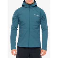 Kurtka softshell męska Columbia Trailborne Softshell. Niebieskie kurtki męskie Columbia, m, bez wzorów, z softshellu, bez kaptura, trekkingowe. Za 593.99 zł.