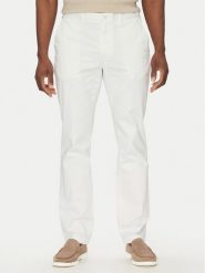 Tommy Hilfiger Chinosy Denton MW0MW37873 Biały Slim Fit. Białe eleganckie spodnie męskie Tommy Hilfiger, bez wzorów, z bawełny. Za 369.99 zł.