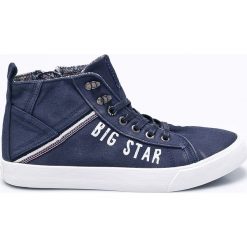 Big Star - Trampki. Niebieskie trampki męskie BIG STAR, bez wzorów, z materiału, retro, bez zapięcia. W wyprzedaży za 49.90 zł.