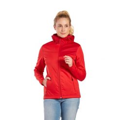 Kurtka damska Erima Softshell Performance. Czerwone kurtki sportowe damskie Erima, s, bez wzorów, z materiału, bez ramiączek, bez kaptura, trekkingowe. W wyprzedaży za 185.00 zł.
