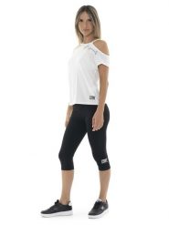 Legginsy na co dzień na siłownię. Czarne legginsy damskie LEONE 1947 APPAREL, bez wzorów. Za 164.19 zł.