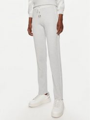 Liu Jo Sport Spodnie dresowe TF4104 MS49I Srebrny Regular Fit. Szare spodnie sportowe damskie Liu Jo Sport, bez wzorów, z dresówki, sportowe. Za 339.99 zł.