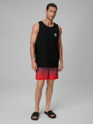 4F Spodenki plażowe boardshorty męskie - czarne 3XL. Czarne szorty męskie 4F, bez wzorów, z materiału. Za 99.99 zł.