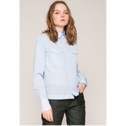 G-Star Raw - Koszula. Niebieskie koszule damskie G-Star Raw, s, bez wzorów, z bawełny, casualowe, bez kołnierzyka, bez ramiączek. W wyprzedaży za 129.90 zł.