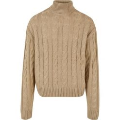 Sweter z golfem Urban Classics. Brązowe swetry męskie Urban Classics, m, bez wzorów, bez kołnierzyka, bez ramiączek. Za 244.50 zł.