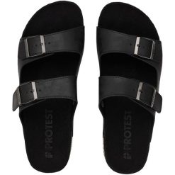 Sandały męskie PROTEST Prtmikal. Czarne buty zimowe męskie Protest, bez wzorów, bez obcasa, bez zapięcia. Za 198.50 zł.