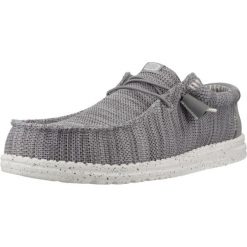 Buty HEY DUDE WALLY STRETCH SOX Szary. Szare buty zimowe męskie ENDURE, bez wzorów, z tkaniny, bez obcasa, bez zapięcia. Za 242.99 zł.