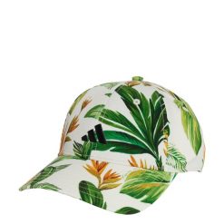 Czapka adidas x FARM. Białe czapki damskie Adidas, bez wzorów, z materiału, sportowe. W wyprzedaży za 70.95 zł.