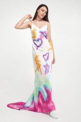 Sukienka maxi TWINSET ACTITUDE. Sukienki damskie Twinset Milano, s, bez wzorów, bez kołnierzyka, bez ramiączek, maxi. W wyprzedaży za 763.13 zł.