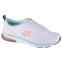 Buty do chodzenia damskie Skechers Skechair Edge Mellow Days. Białe obuwie sportowe damskie Skechers, bez wzorów, z gumy, bez zapięcia, trekkingowe. Za 385.00 zł.
