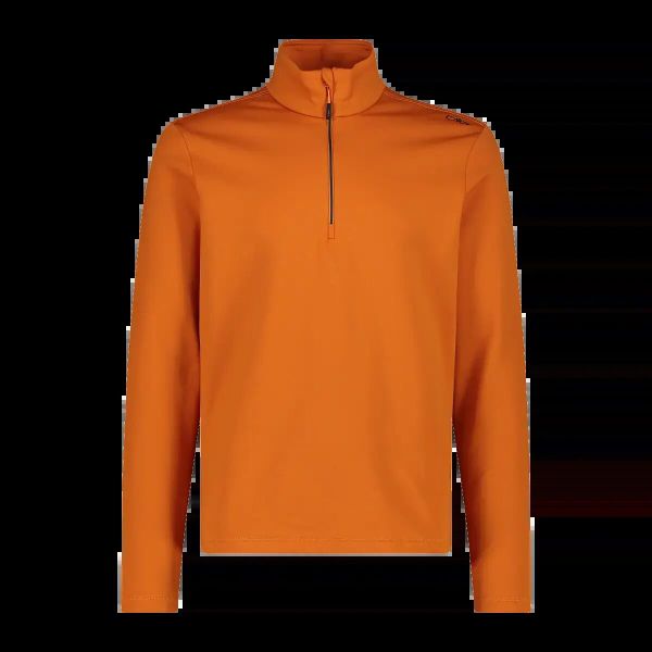 Golf męski techniczny CMP 3E15747. Brązowe swetry męskie CMP, m, bez wzorów, z materiału, klasyczne, bez kołnierzyka, bez ramiączek. Za 258.65 zł.