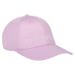 Damska czapka Skechers. Czerwone czapki damskie Skechers, bez wzorów. Za 84.99 zł.