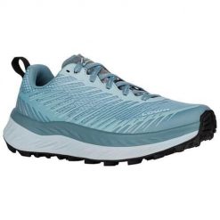 Buty trekkingowe damskie Lowa Fortux. Niebieskie obuwie trekkingowe damskie Lowa, z materiału, bez zapięcia. Za 706.50 zł.