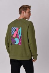 Bluza Penfold. Zielone bluzy damskie OOSC, bez wzorów, z bawełny, klasyczne, bez ramiączek, bez kaptura. Za 294.99 zł.